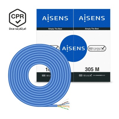 Bobina de Cable RJ45 UTP AWG24 LSZH CPR Dca Aisens A135-0663