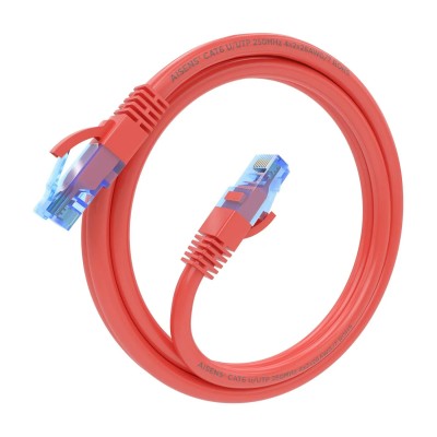 Cable de Red RJ45 AWG26 CCA UTP Aisens A135-0789 Cat.6/ 1m/ Rojo