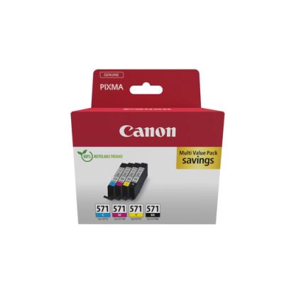 Cartucho de Tinta Original Canon CLI-571 Multipack/ Cian/