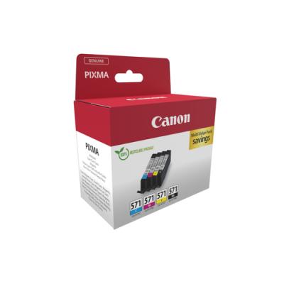 Cartucho de Tinta Original Canon CLI-571 Multipack/ Cian/