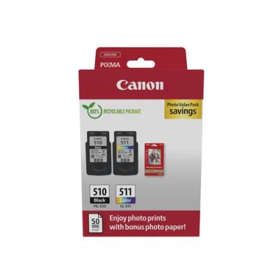 Cartucho de Tinta Original Canon PG-510 + CL-511 Multipack/