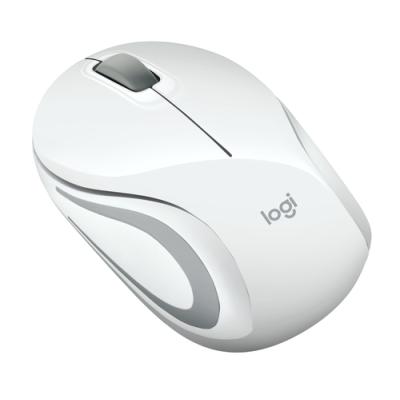 Ratón Mini Inalámbrico Logitech M187/ Hasta 1000 DPI/ Blanco