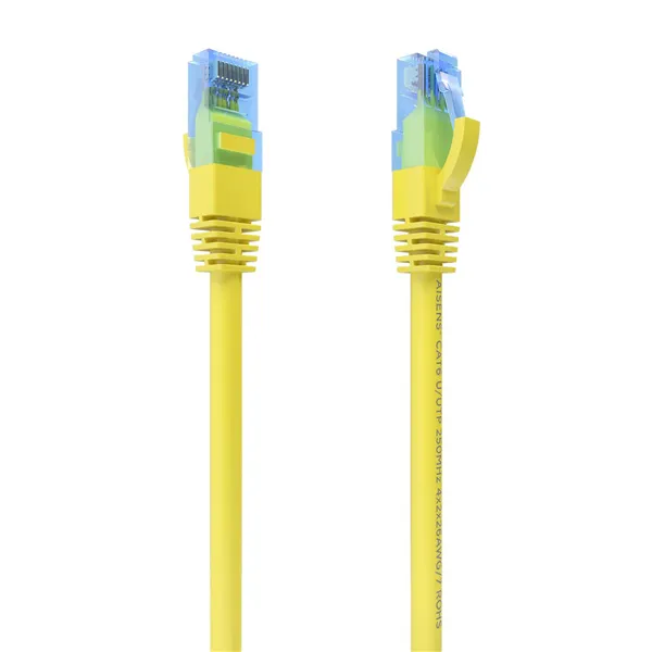 Cable de Red RJ45 AWG26 CCA UTP Aisens A135-0829 Cat.6/ 25cm/ Amarillo