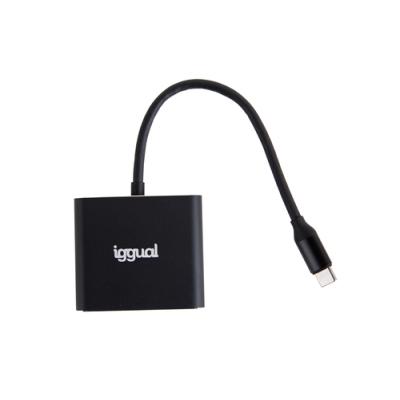 iggual Hub tipo C 3 en 1 HDMI USB3.0