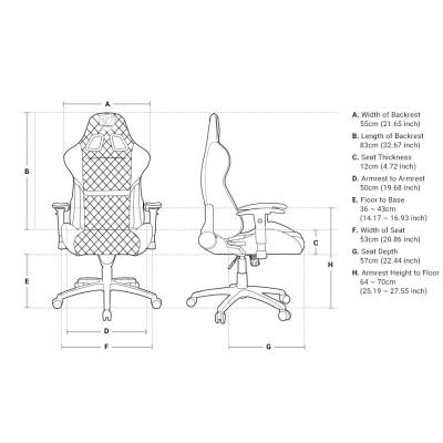 Cougar silla gaming armor one royal