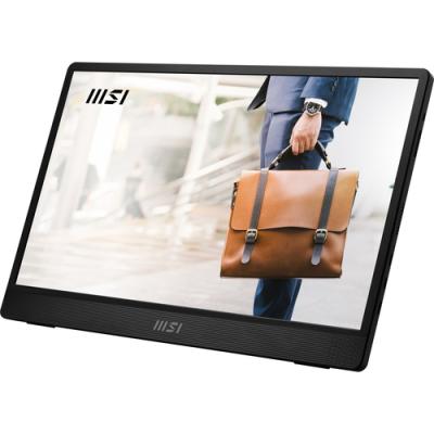 MSI Pro MP161 E2 Monitor portátil Negro 39,6 cm (15.6") LED