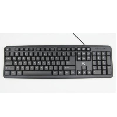 Ewent EW3109 teclado USB + PS/2 Negro