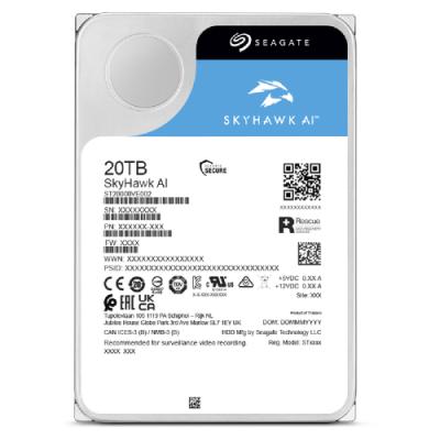 Seagate SkyHawk AI 20 TB disco duro interno 7200 RPM 256 MB