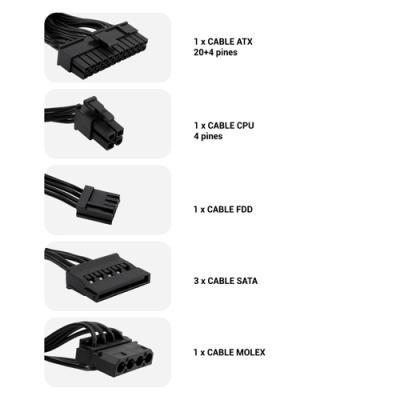 CoolBox BASIC500GR-S unidad de fuente de alimentación 500 W