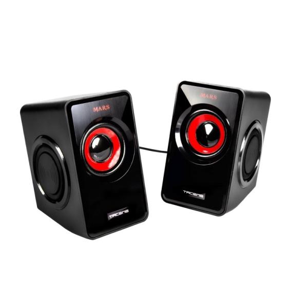 Mars gaming altavoces 2.0 ms1 negro/rojo