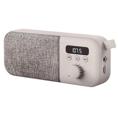 Energy sistem fabric box fm radio 3w 1200mah crema