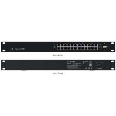 Ubiquiti edgeswitch es24-500w 24xgb 2xsfp