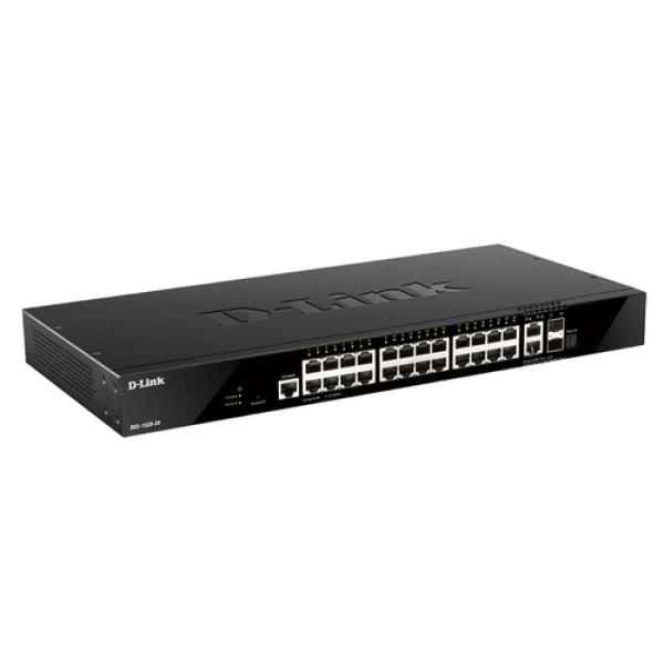 D-Link DGS-1520-28 switch Gestionado L3 10G Ethernet (100/1000/10000) 1U Negro