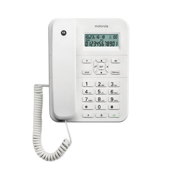 Motorola CT202 Teléfono analógico Identificador de llamadas Blanco