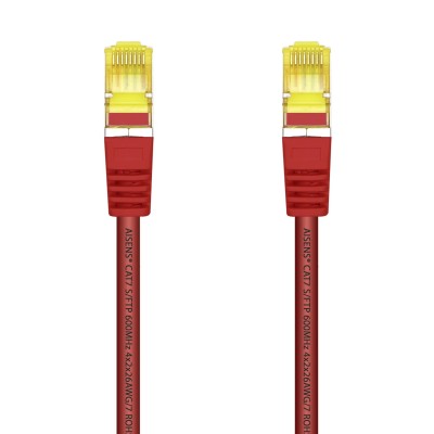 Cable de Red RJ45 SFTP Aisens A146-0468 Cat.7/ 25cm/ Rojo