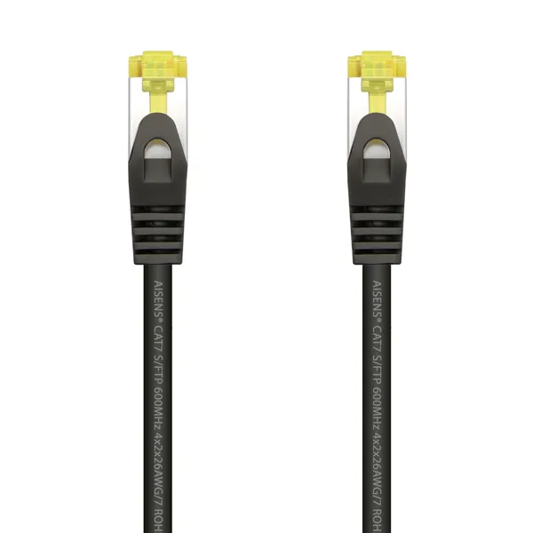 Cable de Red RJ45 SFTP Aisens A146-0484 Cat.7/ 25cm/ Negro