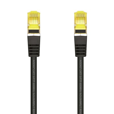 Cable de Red RJ45 SFTP Aisens A146-0484 Cat.7/ 25cm/ Negro