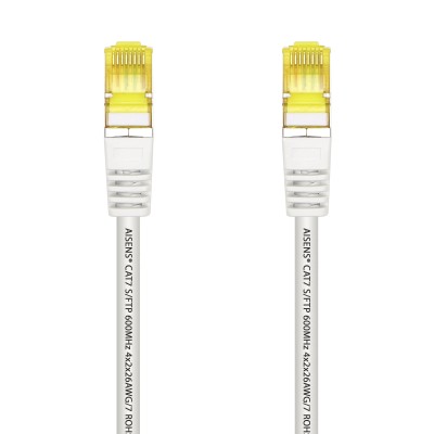 Cable de Red RJ45 SFTP Aisens A146-0490 Cat.7/ 1m/ Blanco