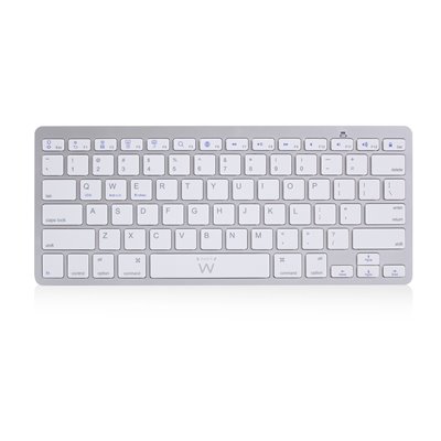 Ewent EW3161 teclado Oficina Bluetooth QWERTY Español Plata