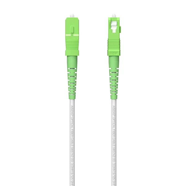 Cable de Fibra Óptica G657A2 3.0 9/125 SMF Aisens A152-0616/ LSZH/ 80m/ Blanco