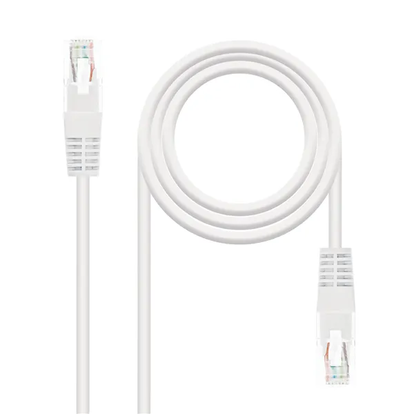 Cable de Red RJ45 UTP Nanocable 10.20.0101-W Cat.5e/ 1m/ Blanco