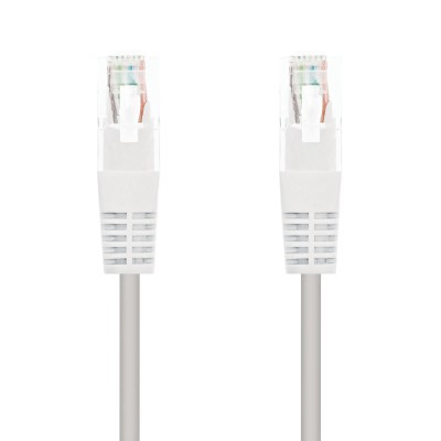 Cable de Red RJ45 UTP Nanocable 10.20.0101-W Cat.5e/ 1m/ Blanco