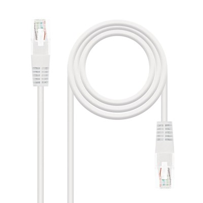 Cable de Red RJ45 UTP Nanocable 10.20.0105-W Cat.5e/ 5m/ Blanco