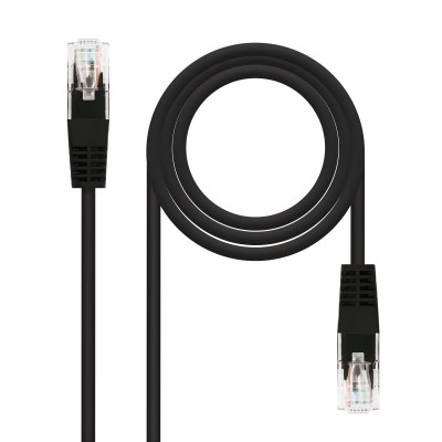 Cable de Red RJ45 UTP Nanocable 10.20.0400-BK Cat.6/ 50cm/ Negro