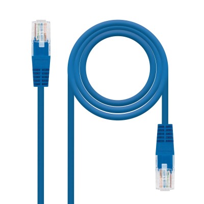 Cable de Red RJ45 UTP Nanocable 10.20.0400-BL Cat.6/ 50cm/ Azul