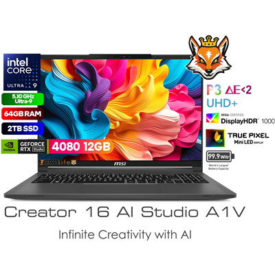 MSI Creator 16 AI Studio A1VHG-087ES - Intel Core Ultra 9-185H