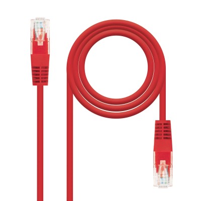 Cable de Red RJ45 UTP Nanocable 10.20.0400-L25-R Cat.6/ 25cm/