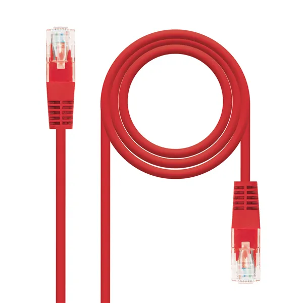 Cable de Red RJ45 UTP Nanocable 10.20.0400-R Cat.6/ 50cm/ Rojo