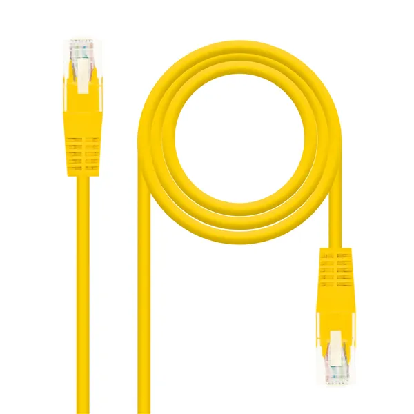 Cable de Red RJ45 UTP Nanocable 10.20.0403-Y Cat.6/ 3m/ Amarillo