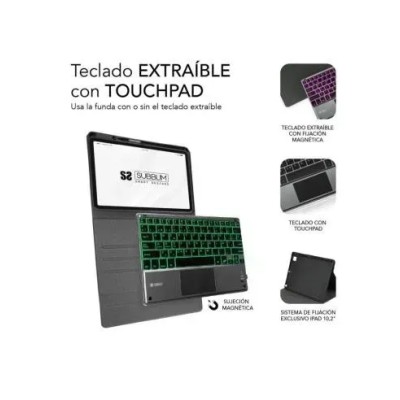 Funda con Teclado Subblim Keytab Pro Bluetooth ToucHPad para