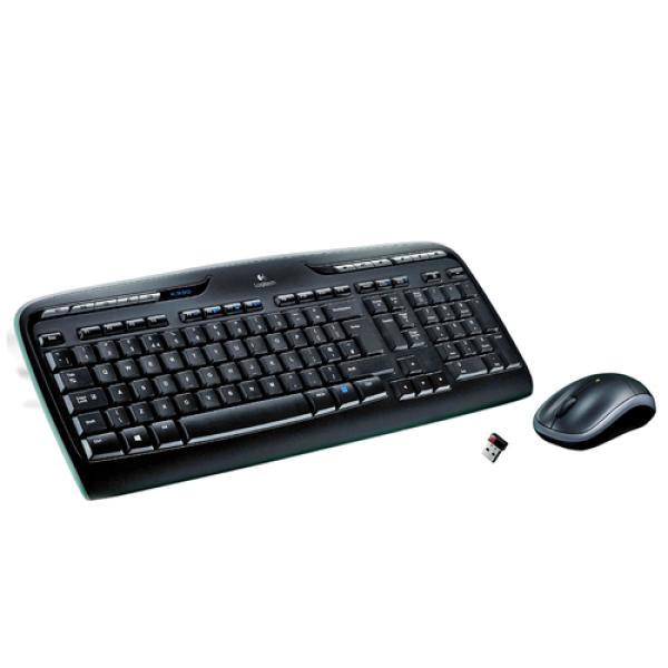 Logitech teclado+ ratón mk330 usb negro