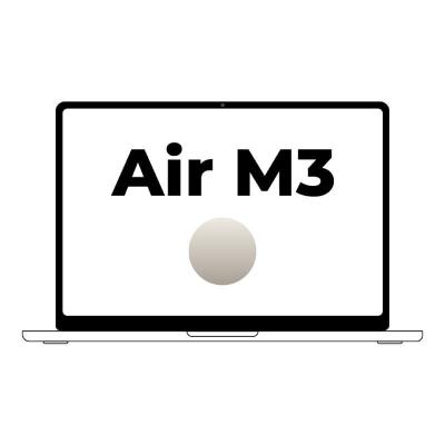 Apple Macbook Air 13,6'/ M3 8-Core CPU/ 8Gb/ 256Gb SSD/ 8-Core