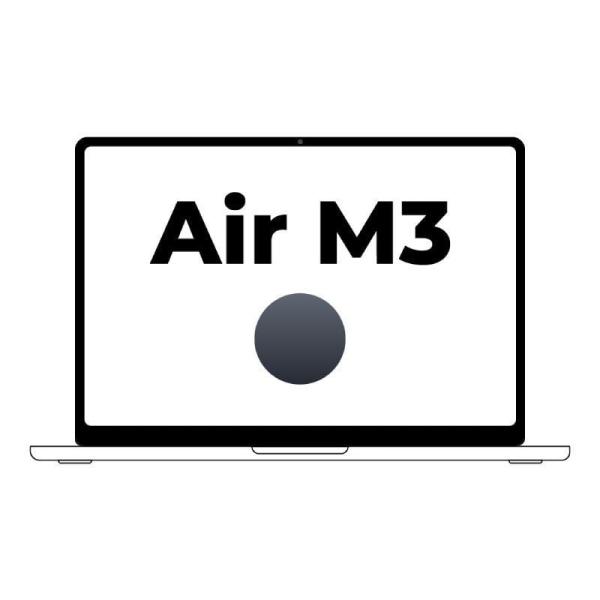 Apple Macbook Air 15' / M3 8-Core CPU/ 8Gb/ 256Gb SSD/ 10-Core GPU/ Medianoche