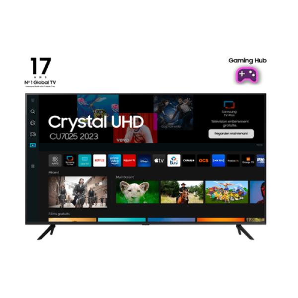 Televisor Samsung Crystal UHD TU50CU7025K 50'/ Ultra HD 4K/ Smart TV/ WiFi