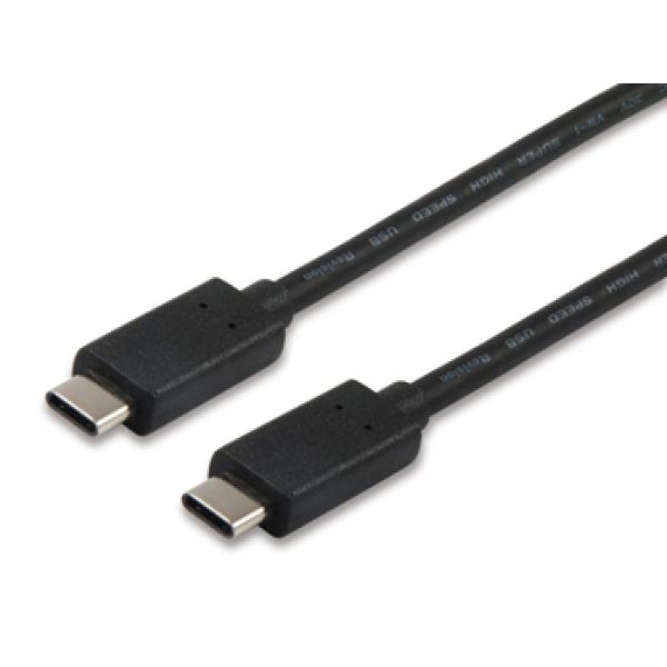 Cable Usb-c Macho A Usb-c Macho 1m Equip 12834207 Para Carga (3a) O Datos (10gb/s)