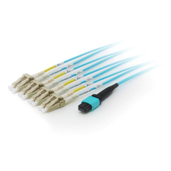 Cable Fibra Optica Trunk Mtp/lc Patch Cord Om4 8 Fribras M/m 3m