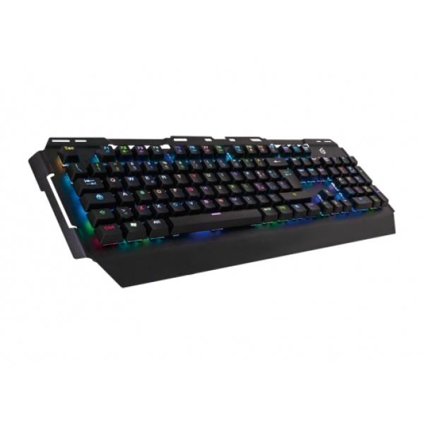 Teclado Gaming Mecanico Conceptronic Kronic01 Italiano Retroiluminado Rgb Usb 8 Teclas Programas