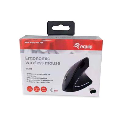 Mouse Equip Wireless Ergo 5 Botones 1600dpi Equip Life Color