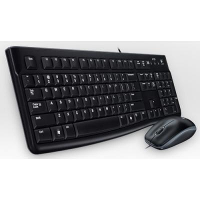 Pack Teclado Y Mouse Logitech Mk120 "aleman" Con Cable