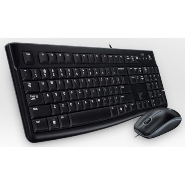 Pack Teclado Y Mouse Logitech Mk120 "aleman" Con Cable P/n:920-002540