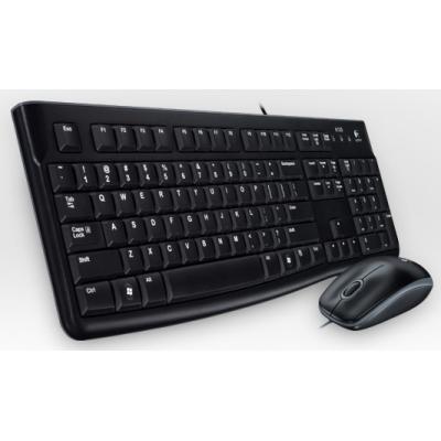 Pack Teclado Y Mouse Logitech Mk120 "aleman" Con Cable