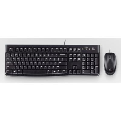 Pack Teclado Y Mouse Logitech Mk120 "aleman" Con Cable