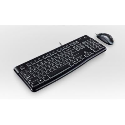 Pack Teclado Y Mouse Logitech Mk120 "aleman" Con Cable