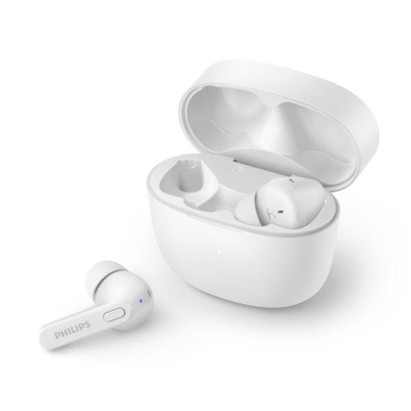 Auriculares Bluetooth Intrauditivos Philips Tat2206wt/00 White Ipx4 Estuche De Carga