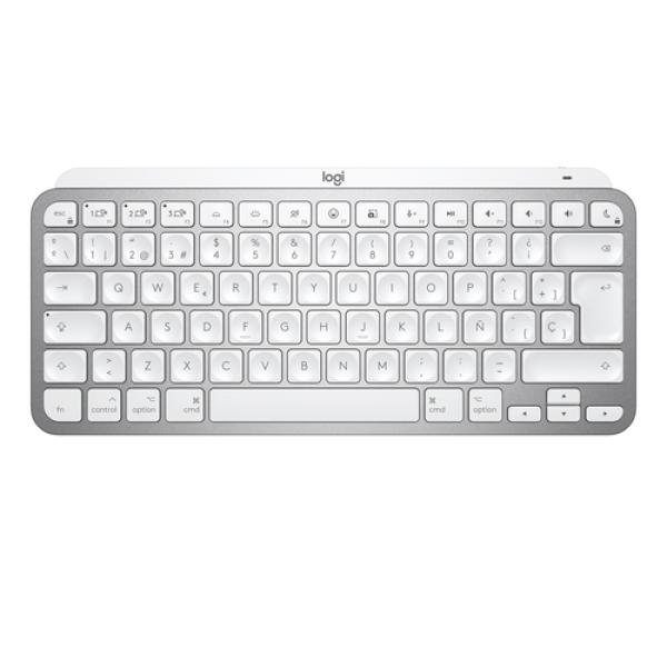 Teclado Logitech Mx Keys Mini Para Mac Wireless Color Gris Palido P/n: 920-010523