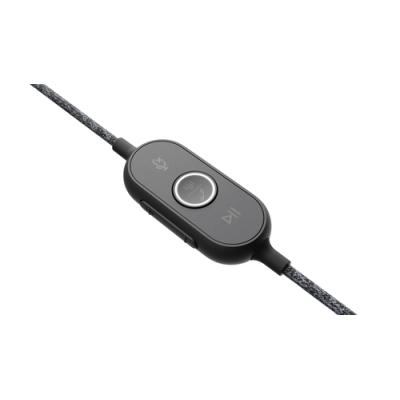 Headset Logitech Zone Wired Teams Usb-a Usb-c Graphite